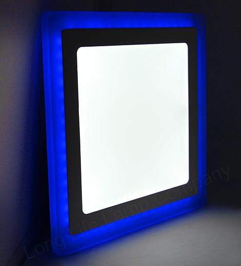 18w Recessed Ceiling LED Square Panel Dual Colour Blue and White 242 x 242 - PanelHut Free Delivery on all orders