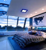 18w Recessed Ceiling LED Square Panel Dual Colour Blue and White 242 x 242 - PanelHut Free Delivery on all orders
