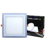 18w Recessed LED Square Panel Dual colour Green and White 242 x 242 - PanelHut Free Delivery on all orders