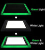 18w Recessed LED Square Panel Dual colour Green and White 242 x 242 - PanelHut Free Delivery on all orders