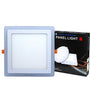 18w Recessed LED Square Panel Dual Colour Red and White 242 x 242 - PanelHut Free Delivery on all orders