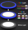 18w RGB Round LED Ceiling Panel with 6w Colour Changing Ring Remote Controlled - PanelHut Free Delivery on all orders