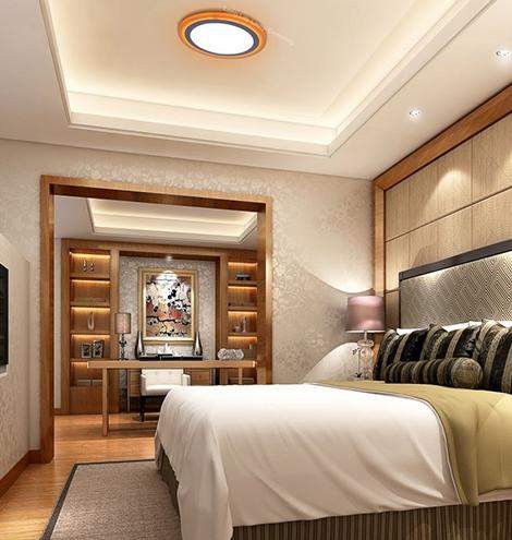 Round RGB LED ceiling light remote controlled colour effects panel