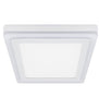 Modern blue LED ceiling panel for retail displays