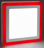 18w Surface Mount Ceiling LED Square Panel Dual Colour Red and White 245 x 245 - PanelHut Free Delivery on all orders