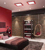 18w Surface Mount Ceiling LED Square Panel Dual Colour Red and White 245 x 245 - PanelHut Free Delivery on all orders