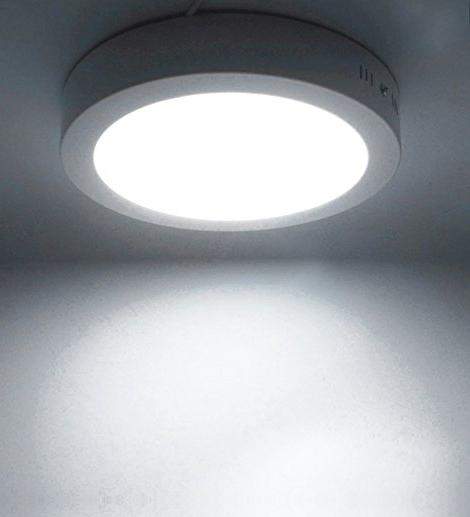 18w Surface Mount LED Round Panel 6500K Cool White 225mm - PanelHut Free Delivery on all orders