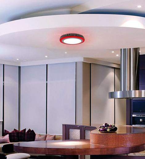 18w Surface Mount LED Round Red Ring Panel 247mm - PanelHut Free Delivery on all orders