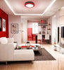 18w Surface Mount LED Round Red Ring Panel 247mm - PanelHut Free Delivery on all orders