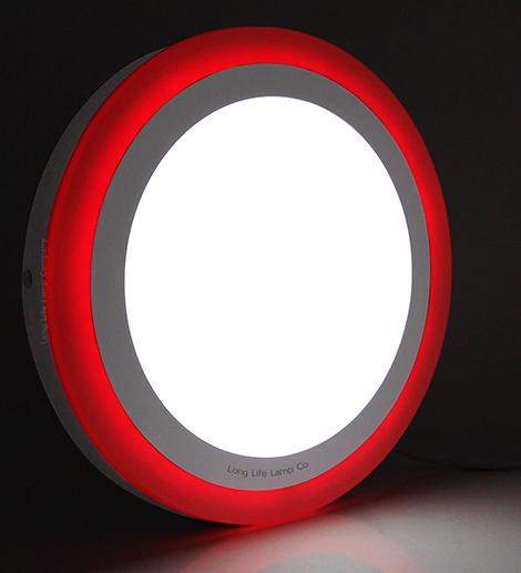 18w Surface Mount LED Round Red Ring Panel 247mm - PanelHut Free Delivery on all orders