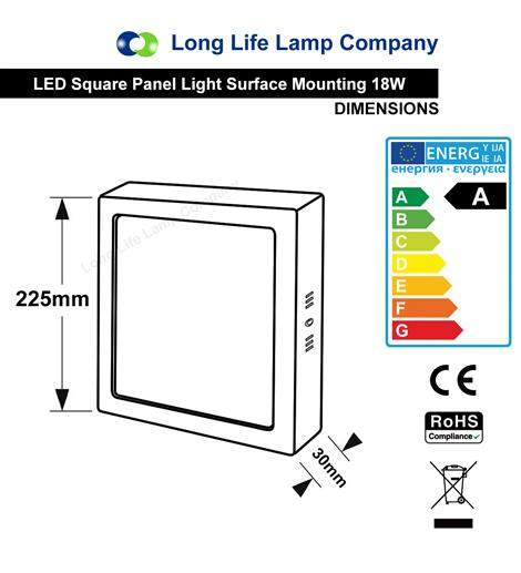 Surface mounted LED panel for office lighting
