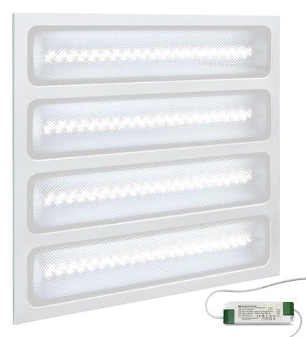 48w Dimmable LED Panel 600 x 600 Ceiling Light 6500k Recessed 4 Sections Back Light