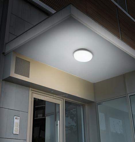 20w LED Bulkhead Round Ceiling Light Flush Mounted 6500k Cool White IP54 CW02 - PanelHut Free Delivery on all orders