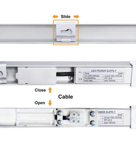Energy efficient 4ft LED batten 6500K bright white lighting fixture