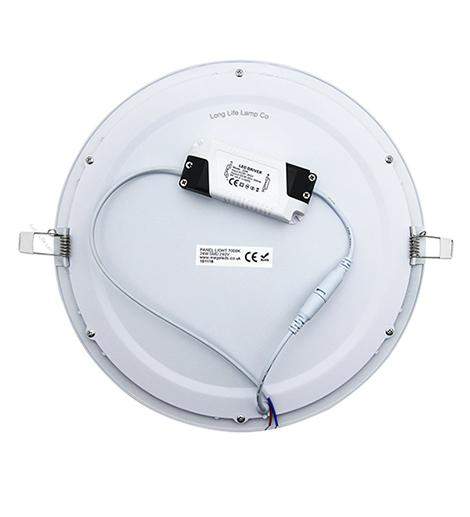24w LED Round Recessed Ceiling Light Panel 6500K Cool White - PanelHut Free Delivery on all orders