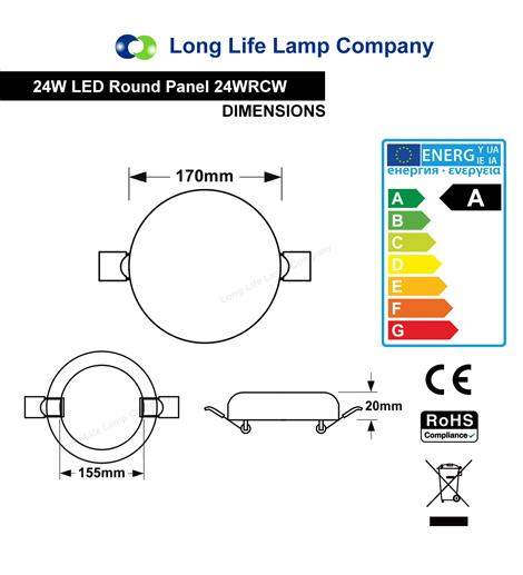 24w Round LED Panel Light Recessed with Edge Lit 6500k - PanelHut Free Delivery on all orders