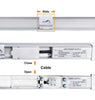 Energy efficient 5ft LED batten 24W 6500K cool white indoor lighting