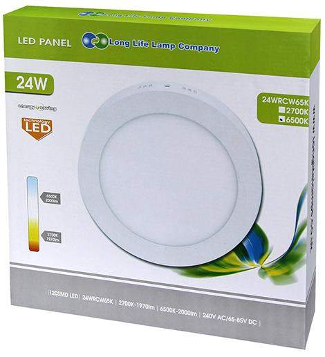 24w Surface Mount LED Round Panel 6500K Cool White - PanelHut Free Delivery on all orders