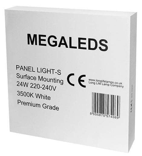 24w Surface Mount LED Square Panel 3500K Warm White - PanelHut Free Delivery on all orders