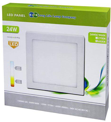 24w Surface Mount LED Square Panel 6500K Cool White - PanelHut Free Delivery on all orders
