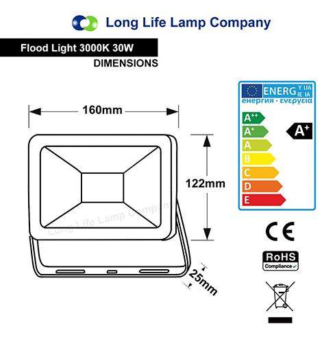 30w Outdoor LED Floodlight IP65 Waterproof Warm White 3000k - PanelHut Free Delivery on all orders