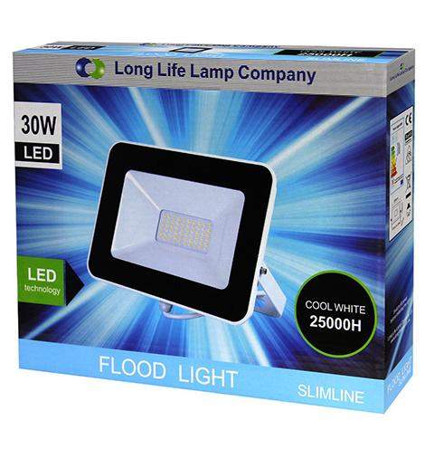 30w Outdoor LED Floodlight White Body IP65 Cool White 6000k SL30W - PanelHut Free Delivery on all orders