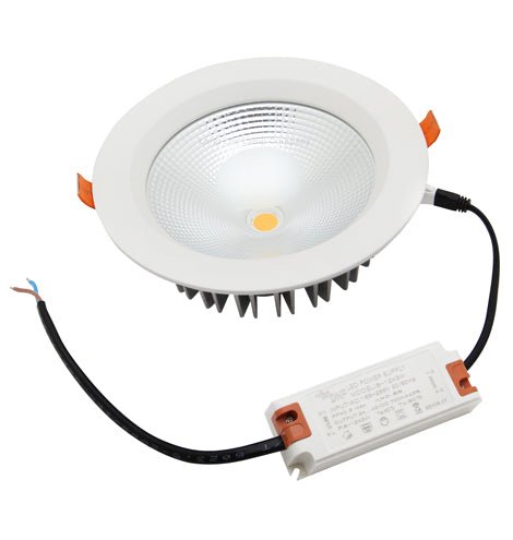 30w Round Recessed LED Down Light Cool White 4000k PL Metal Halide Replacement CDL30W4K - PanelHut Free Delivery on all orders