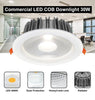 30w Round Recessed LED Down Light Cool White 4000k PL Metal Halide Replacement CDL30W4K - PanelHut Free Delivery on all orders