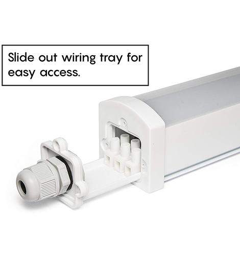 36w 4 feet LED Ceiling Batten Light Triproof Fitting IP66 6000K - PanelHut Free Delivery on all orders