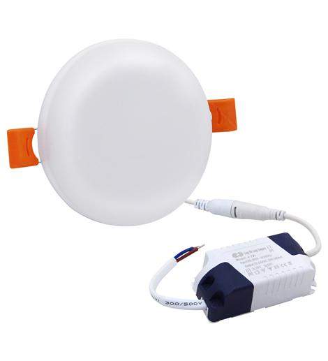 6w Round LED Panel Light Recessed with Edge Lit 6500k 6RCWA