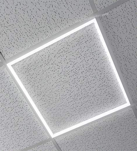 40w LED 600 x 600 Edge Lit Border Recessed Ceiling Light 6500k Cool White