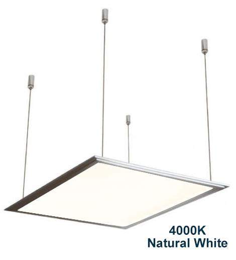 48w Hanging Ceiling LED Panel 4000K Natural White 600 x 600