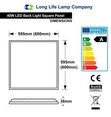 40W Backlight Heat Sink Ceiling Panel Light 600 x 600 6500k - PanelHut Free Delivery on all orders