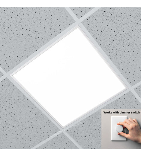 40w Dimmable LED Recessed Ceiling Panel Light 600 x 600 6500K Cool White - PanelHut Free Delivery on all orders