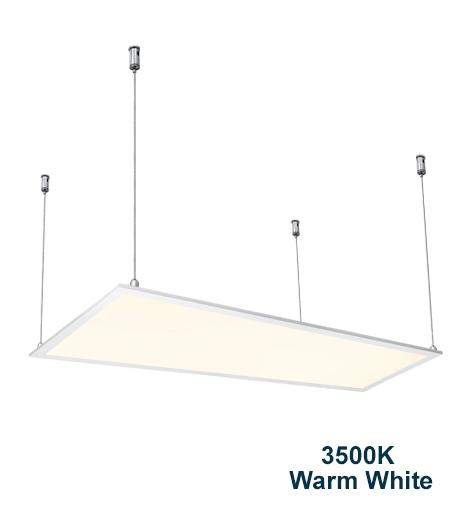 40w Hanging Ceiling LED Panel 3500K Warm White 1200 x 300 - PanelHut Free Delivery on all orders