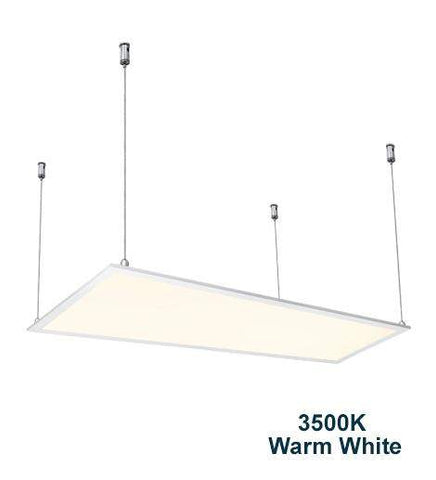 40w Hanging Ceiling LED Panel 3500K Warm White 1200 x 300 - PanelHut Free Delivery on all orders