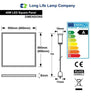 40w Hanging Ceiling LED Panel 600 x 600 6500K Cool White Light - PanelHut Free Delivery on all orders
