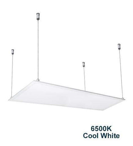 40w Hanging Ceiling LED Panel 6500k Cool White 1200 x 300 - PanelHut Free Delivery on all orders