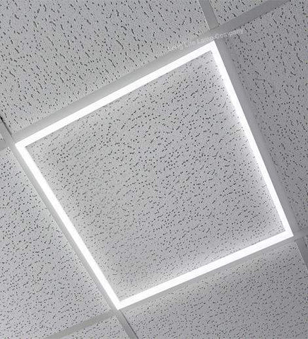 40w LED 600 x 600 Edge Lit Border Recessed Ceiling Light 6500k Cool White - PanelHut Free Delivery on all orders