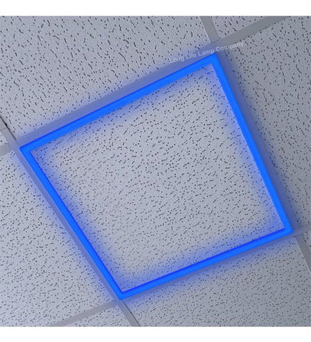40w LED 600 x 600 Edge Lit Border Recessed Ceiling Light Blue - PanelHut Free Delivery on all orders