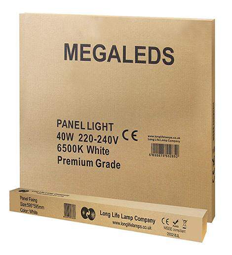 40w LED 600x600 Square Panel 6500K Cool White SURFACE MOUNT - PanelHut Free Delivery on all orders