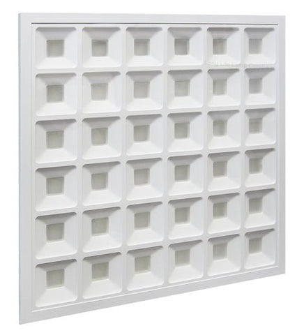 40w LED Panel 600 x 600 Recessed Ceiling Light 6500K 36 Sections - PanelHut Free Delivery on all orders
