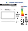40w LED Recessed Ceiling Panel Light 300 x 600 6500k Cool White - PanelHut Free Delivery on all orders