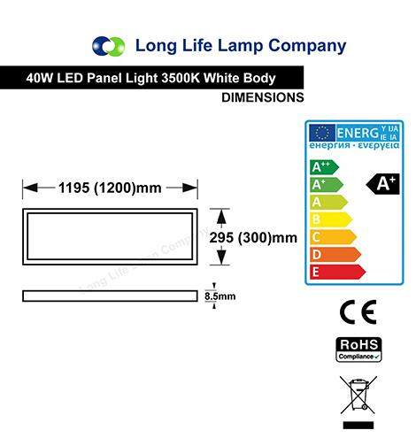 40w Recessed Ceiling LED Panel 3500k Warm White 1200 x 300 - PanelHut Free Delivery on all orders