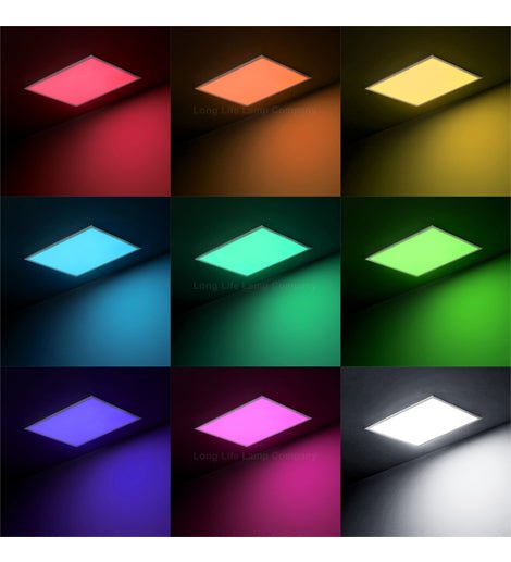 40w Smart RGB WiFi LED Ceiling Panel Light 600 x 600 Colour Changing + CW/WW - PanelHut Free Delivery on all orders