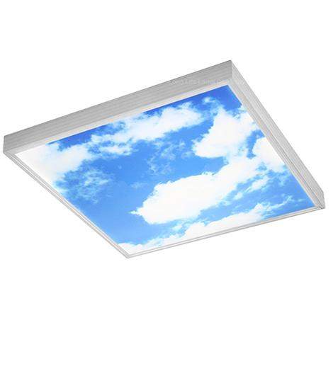 40w Surface Mount Ceiling LED Sky Panel White Frame 600 x 600 - PanelHut Free Delivery on all orders