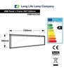 40w Surface Mount LED Panel 3500K Warm White Light 1200 x 300 - PanelHut Free Delivery on all orders