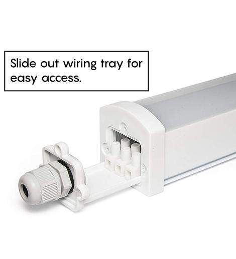 45w 5 feet LED Ceiling Batten Light Triproof Fitting IP66 6000K - PanelHut Free Delivery on all orders