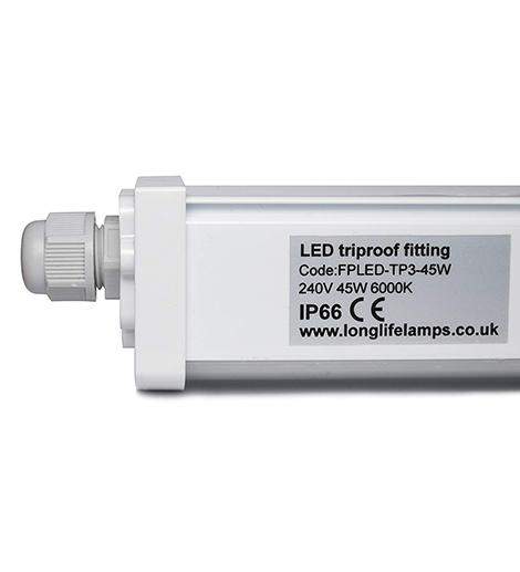 45w 5 feet LED Ceiling Batten Light Triproof Fitting IP66 6000K - PanelHut Free Delivery on all orders