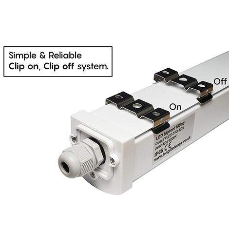 45w 5 feet LED Ceiling Batten Light Triproof Fitting IP66 6000K - PanelHut Free Delivery on all orders
